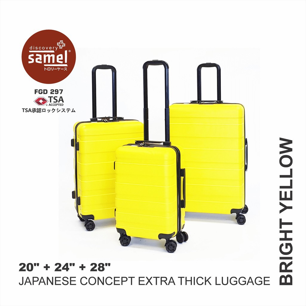 3 IN 1 SET 20'' 24'' 28'' JAPANESE CONCEPT EXTRA THICK LUGGAGE (SAMEL