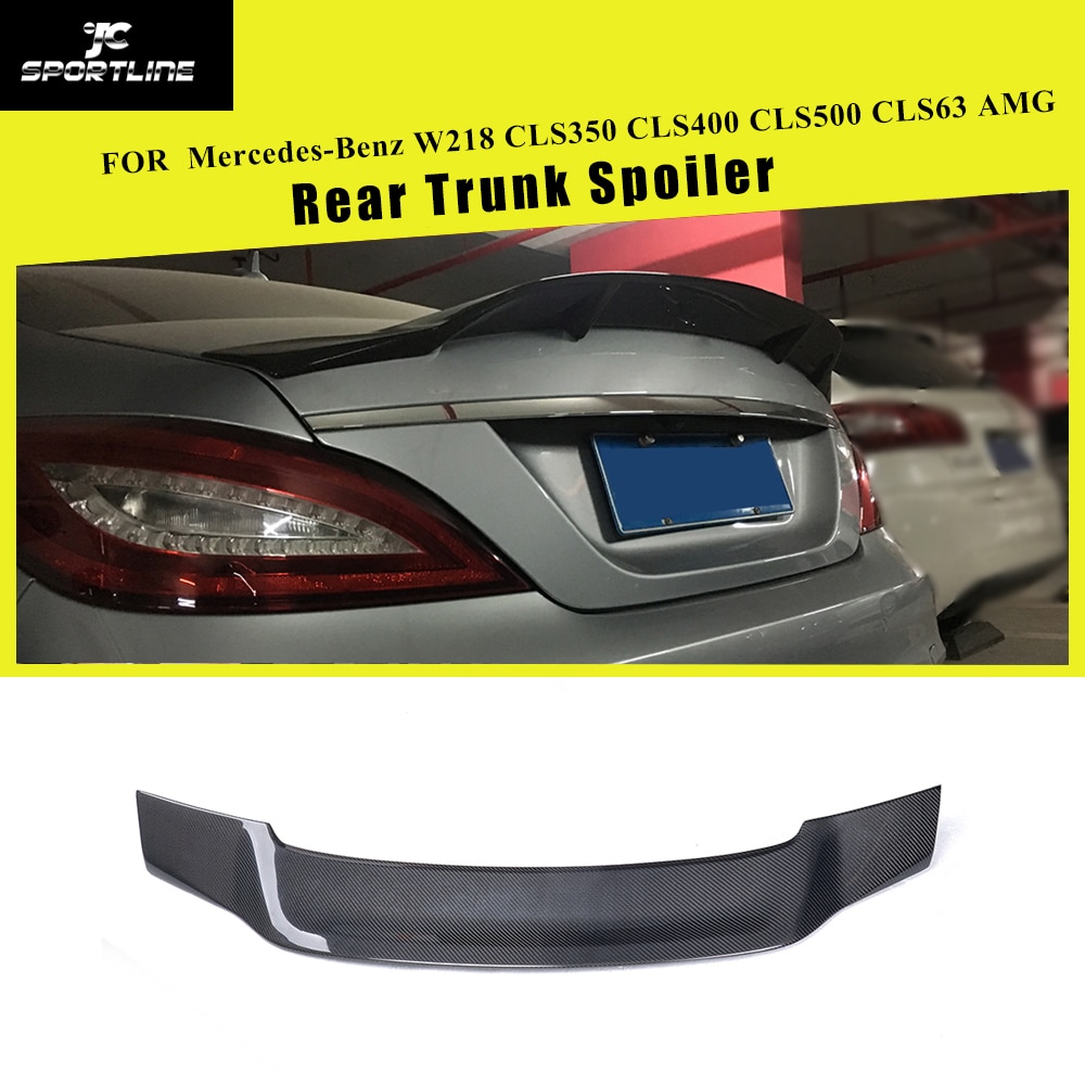 Carbon Fiber Rear Spoiler Wing for W218 CLS350 CLS63-AMG 2012-2017 