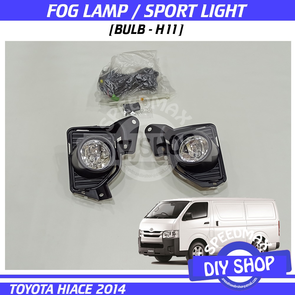 thumbnail interactive-video image 1 of LED DRL Daytime Running Lights With Turn Signal – For Toyota Hiace 2014-2018 – Black Housing, White+Amber Flash 1 of 2