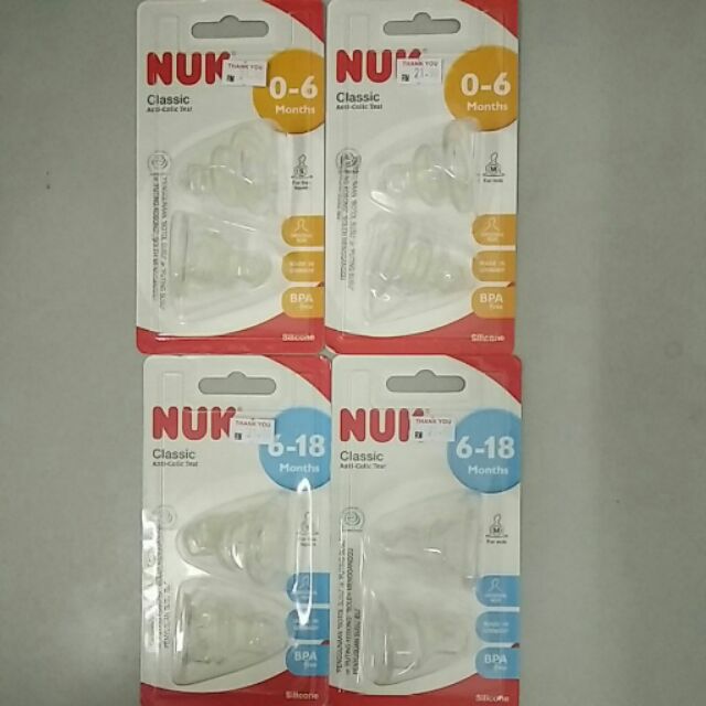 nuk classic anti colic teat