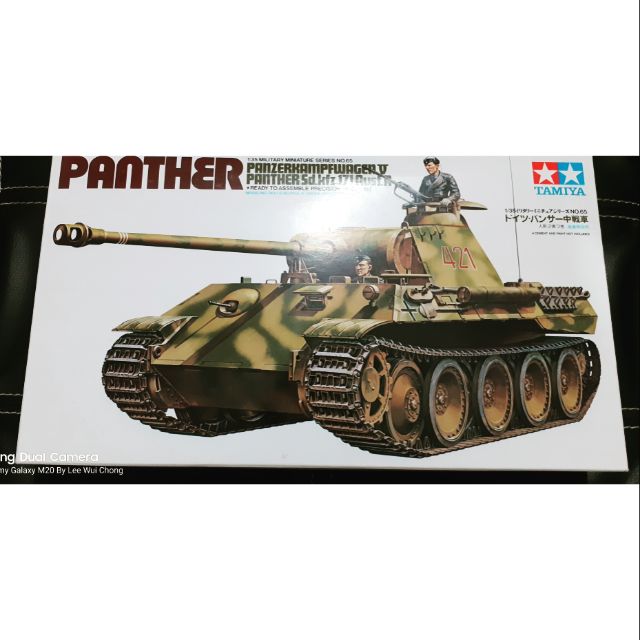 Tamiya Military Model Tank 1/35 Panther Tank World War 2 WWII Ready Stock Sabah Sandakan