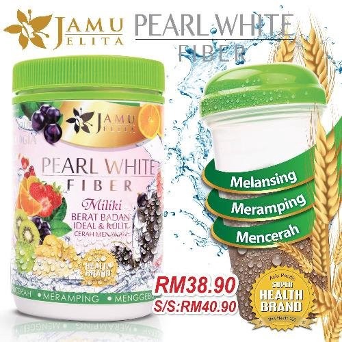 Jamu Jelita Pearl White Fiber Putih Mulus