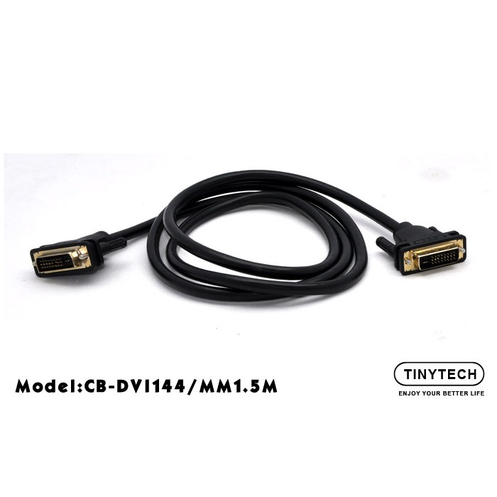 Tinytech Dvi 24 1 Cable Dual Link Support 144hz 1 5meter Shopee Malaysia