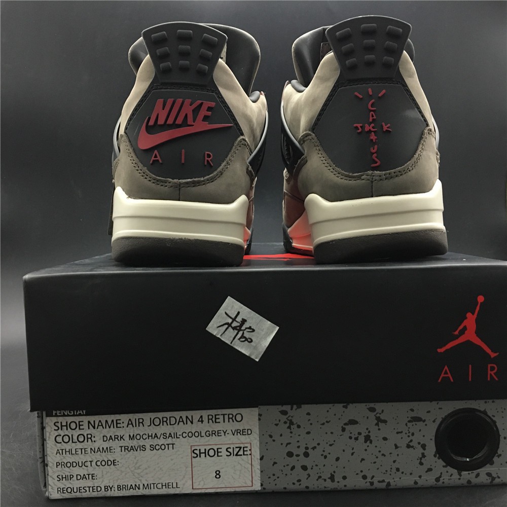 travis scott jordan 4 box