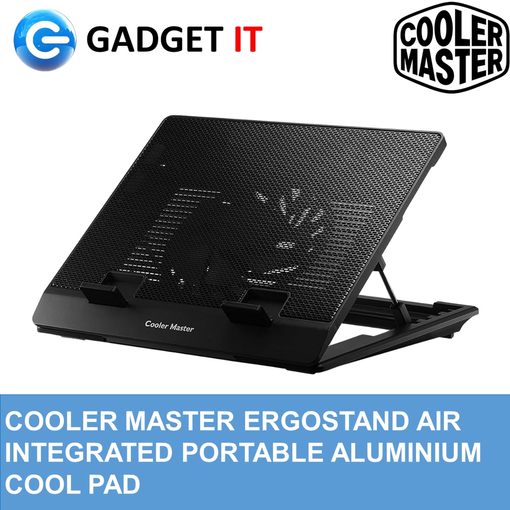 COOLER MASTER ERGOSTAND AIR INTEGRATED PORTABLE ALUMINIUM COOL PAD