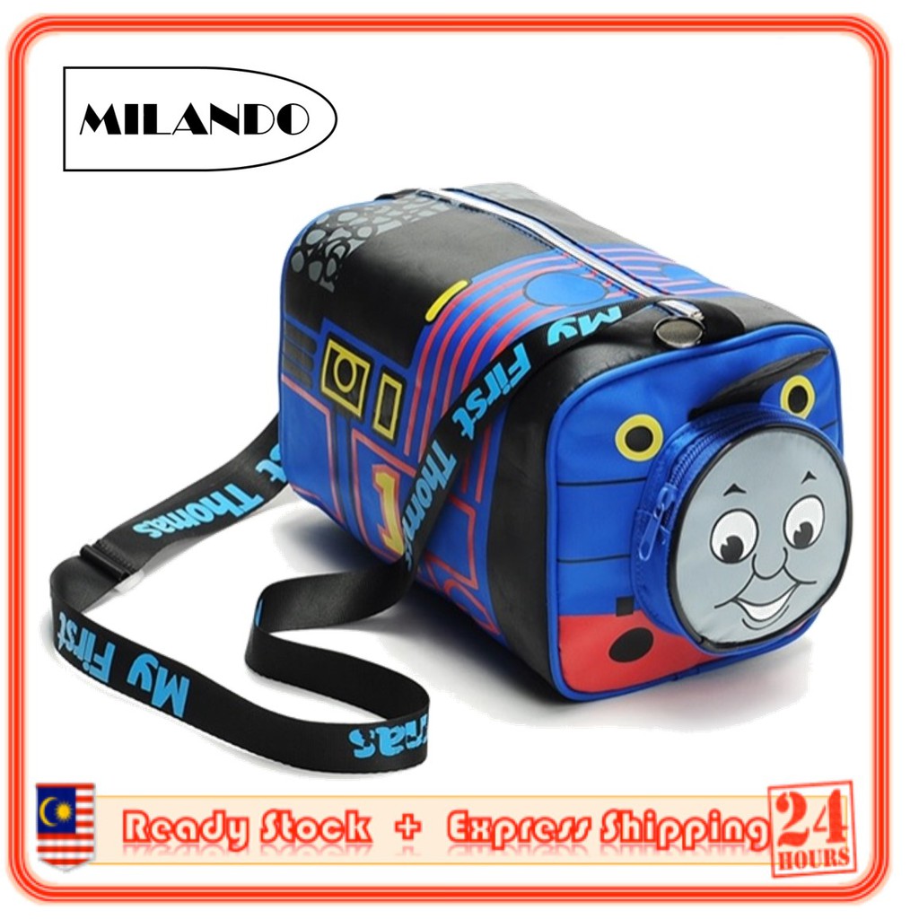 MILANDO Children Kid Thomas Train Boy Sling Crossbody School Tuition Bag Beg