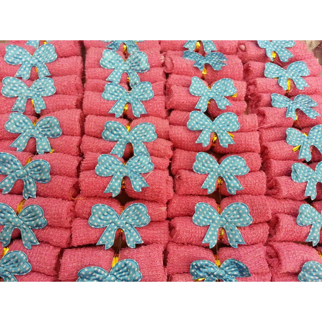 100 Pcs Sapu Tangan Cenderahati Siap Reben Shopee Malaysia