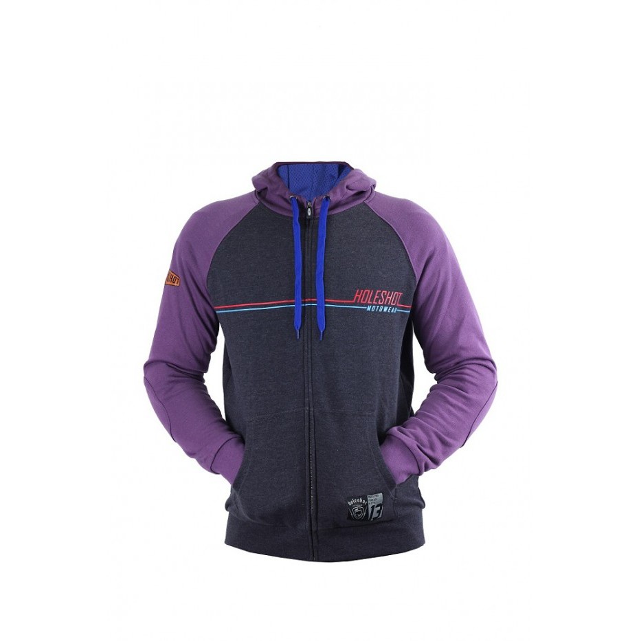 Holeshot The Clurit Motorcycle Riding Hoodie Violet Grey Shopee Malaysia