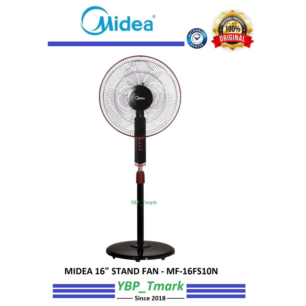 Midea 16 Stand Fan Kipas Diri Mf 16fs10n Ybp Tmark Shopee Malaysia