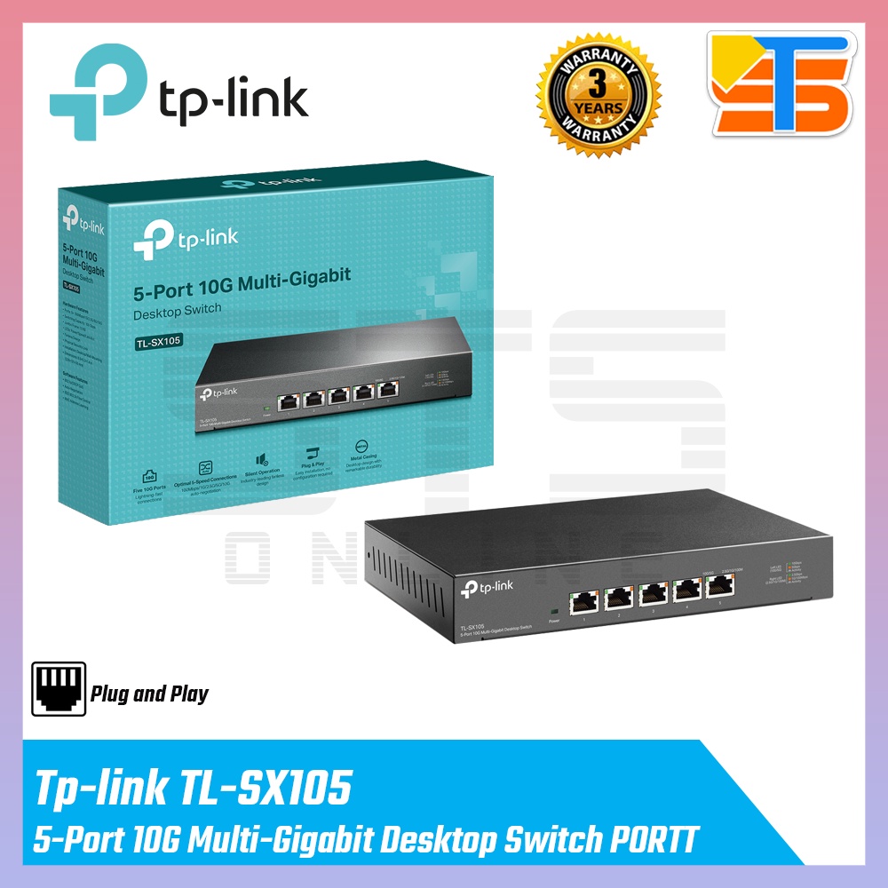 TP-LINK TL-SX105 5-Port 10G Desktop Switch | Shopee Malaysia