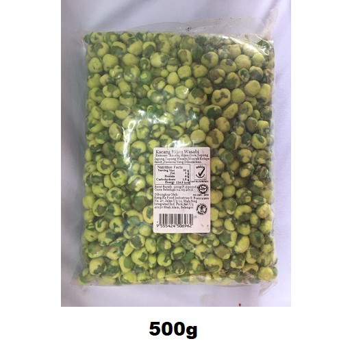 500g Wasabi Green Peas Kacang Hijau HALAL (LOCAL READY STOCKS) Shopee