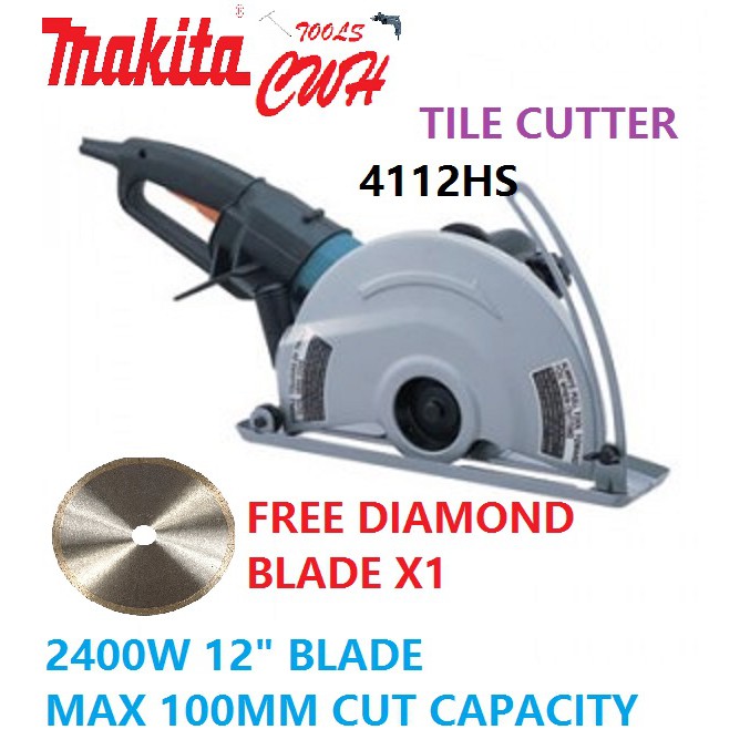 2400W 305MM 4112HS MAKITA ANGLE CUTTER TILE CUTTERS MARBLE CIRCULAR SAW