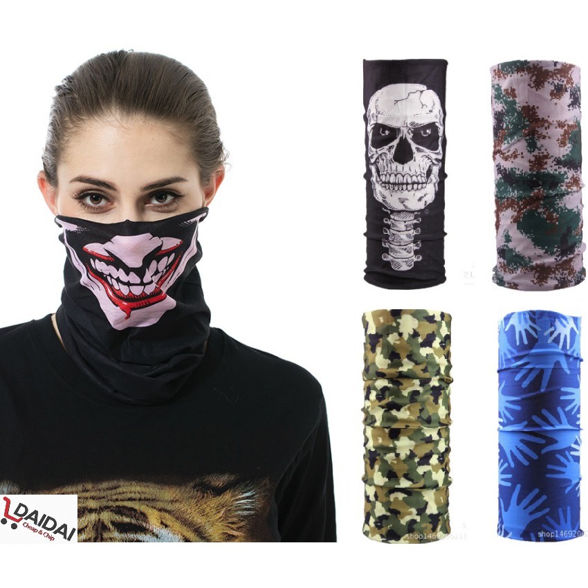 Kain Tutup Muka Outdoor Motorcycle Cycling Riding Windproof Mouth Mask Magic Muffler Scarf Face Shopee Malaysia