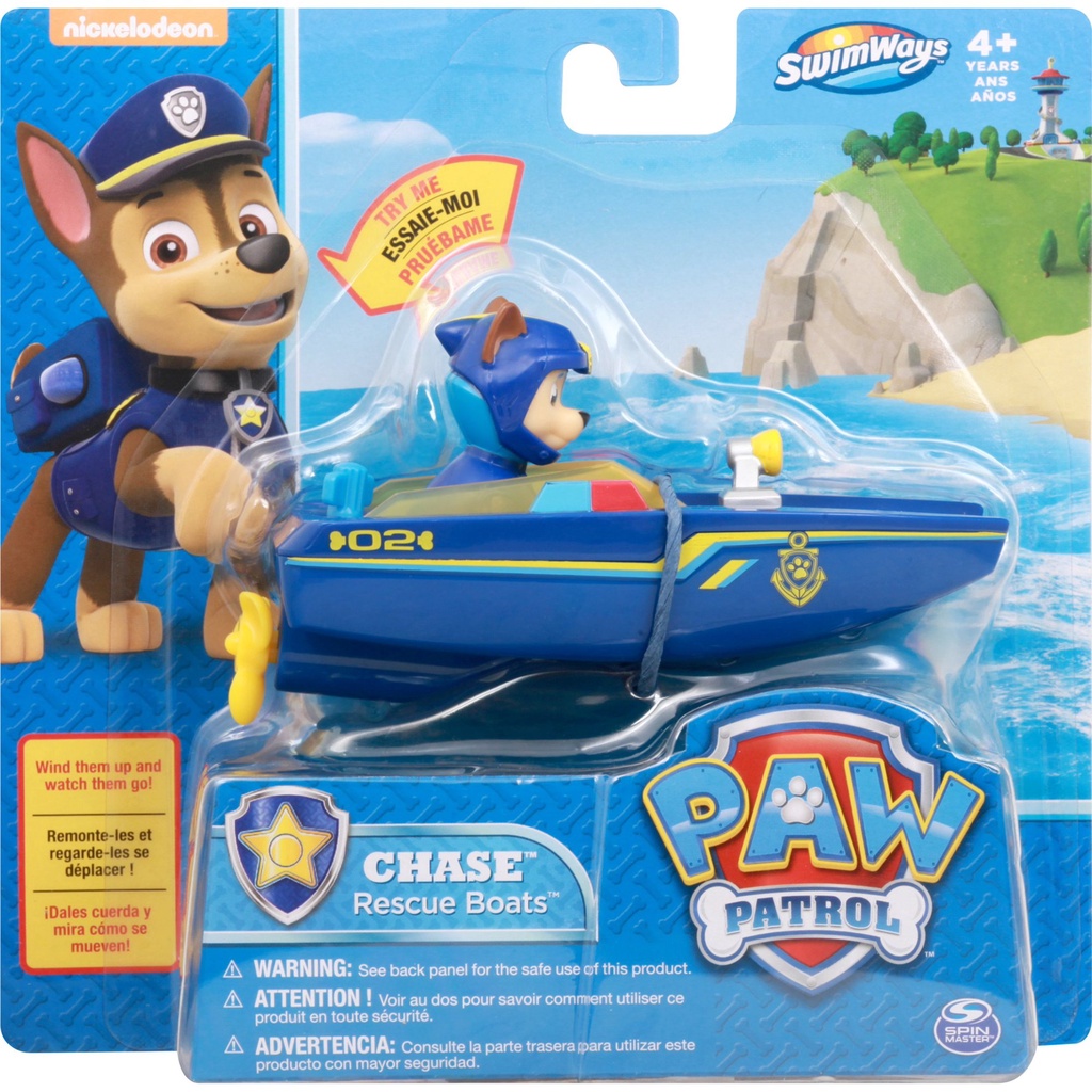 SwimWays Paw Patrol Rescue Boats Bath Toy - Chase