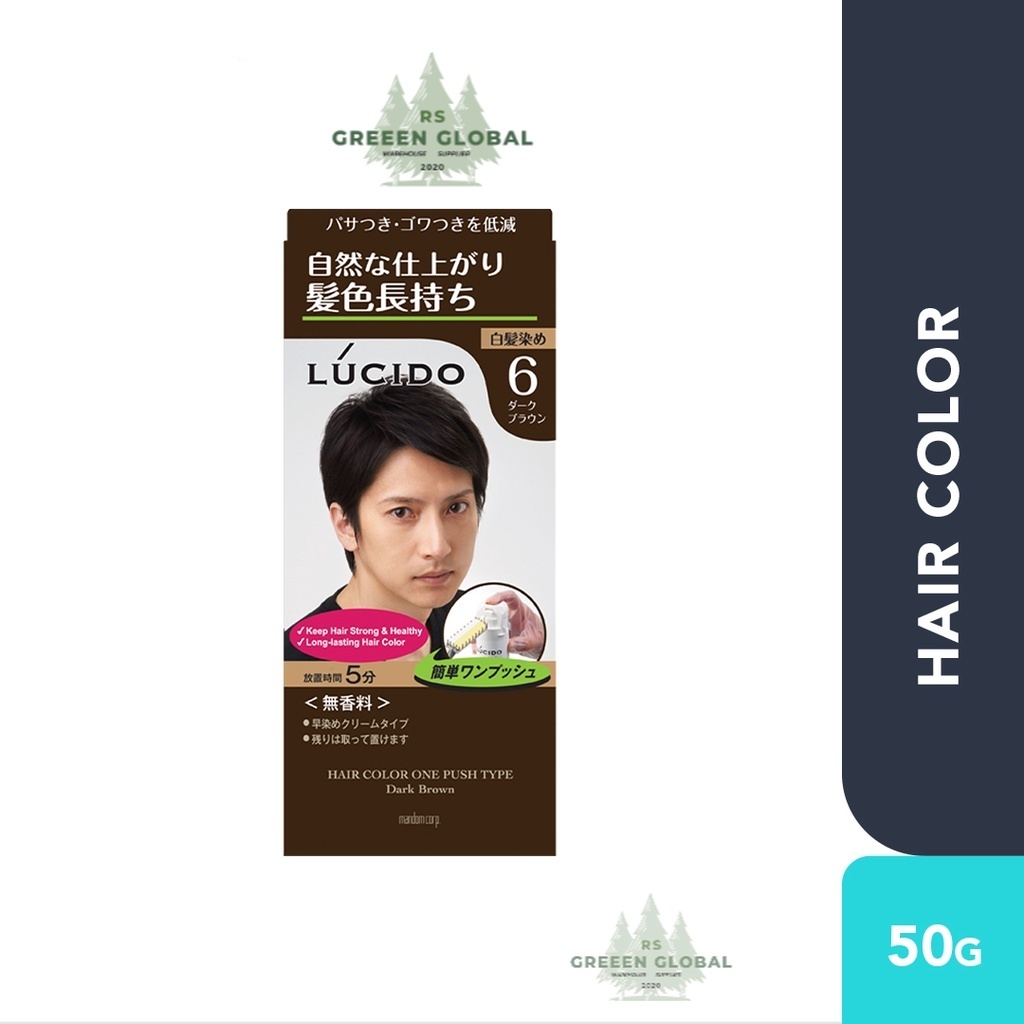 LUCIDO Hair Color One Push Type - 6 Dark Brown  50g (hair color, hair dye)