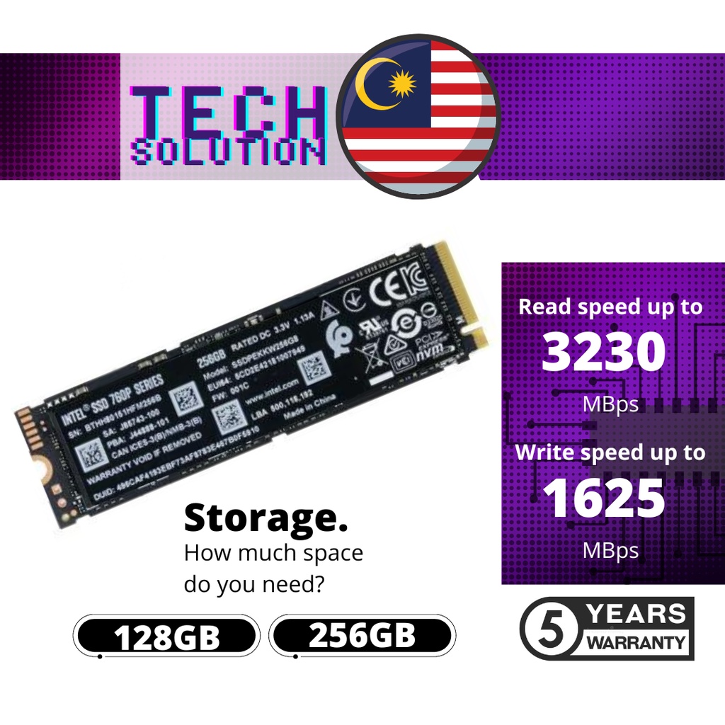 race Adelaide Stedord 24hrs Ship] Intel 760p series ssd 256GB high quality cheap price local  genuine ready stock FREE WINDOWS & MICROSOFT | Shopee Malaysia