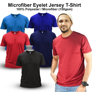 Microfiber  Eyelet Performance Jersey T-Shirt 7 Colors