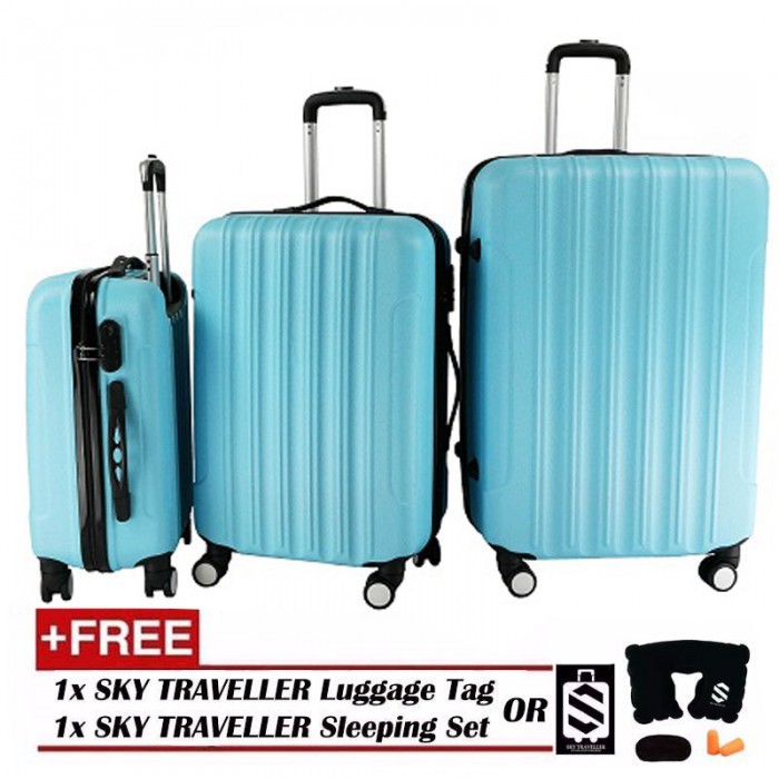 [READY STOCK]SKY TRAVELLER SKY284 Big Stripe 3In1 Ultralight Luggage