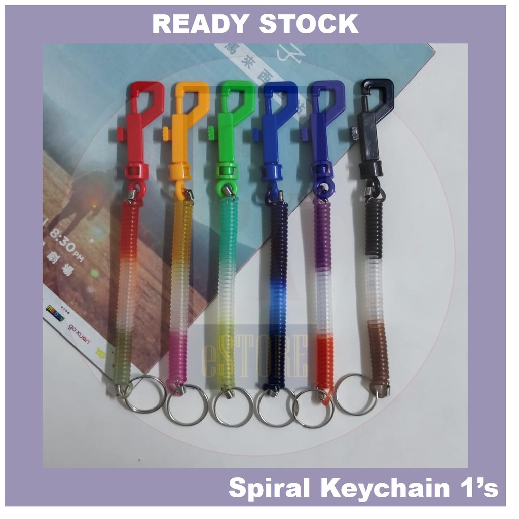 Spiral Stretch Retractable Plastic Spring Coil Colorful Flexible ...