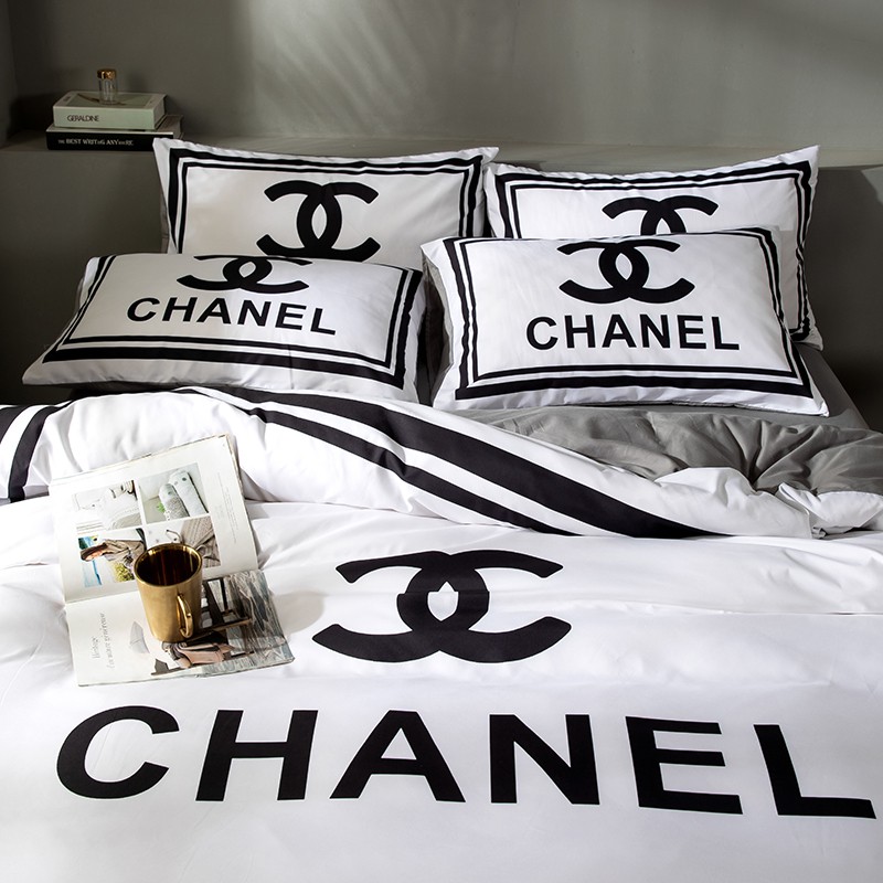 New Luxury Chanel Bedding Sets 2, Chanel King Size Bedding