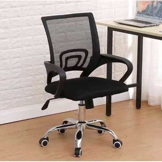 Adjustable Swivel Med-Back Mesh Office Chair With Rollers / Kerusi ...