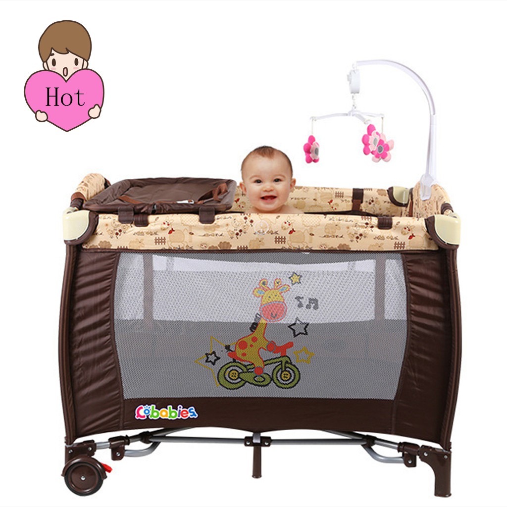 travel cot playpen with mattress