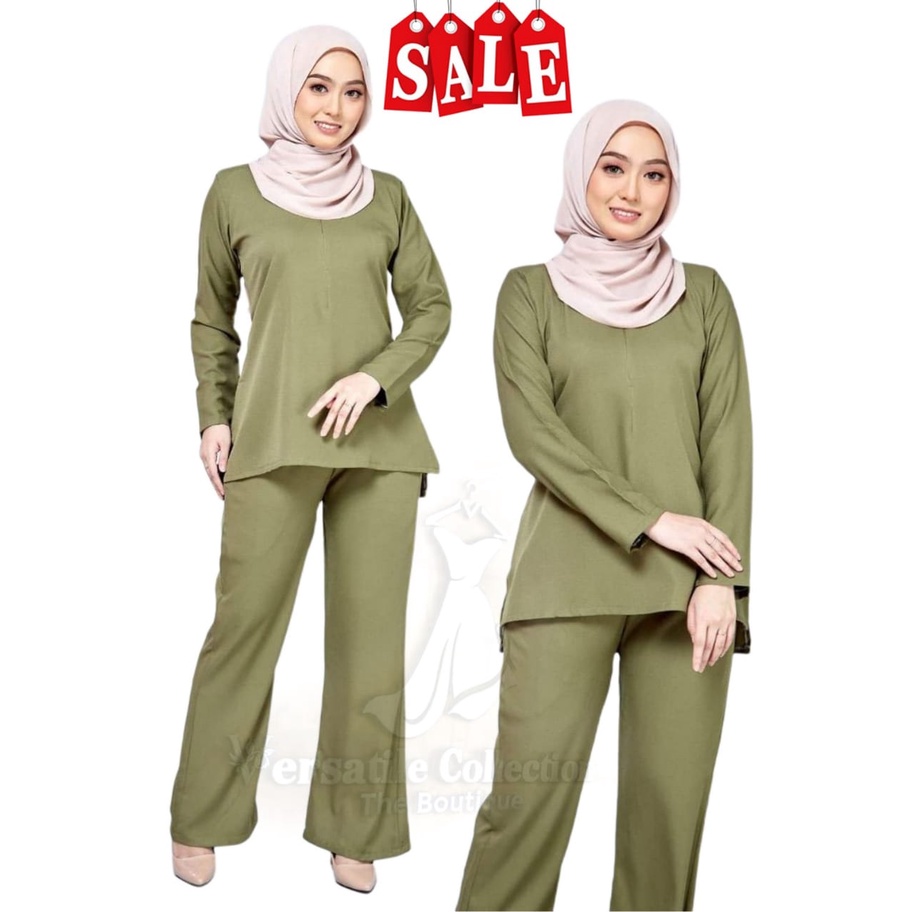 MUSLIMAH SUIT BLOUSE SELUAR SET WARDA FIT CUTTING NURSING FRIENDLY MUSLIMAH SUIT CLOTHING