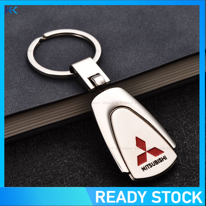 Car Keychain Stainless Steel Metal Mitsubishi Car Logo Keychain 3D