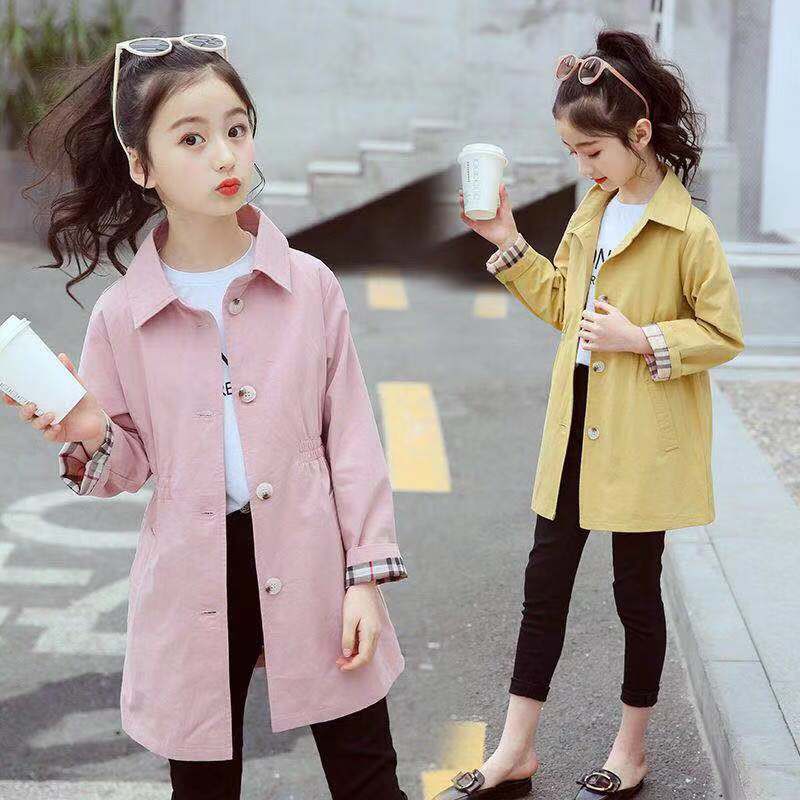 Toddler Girl Pink Trench Coat Tradingbasis