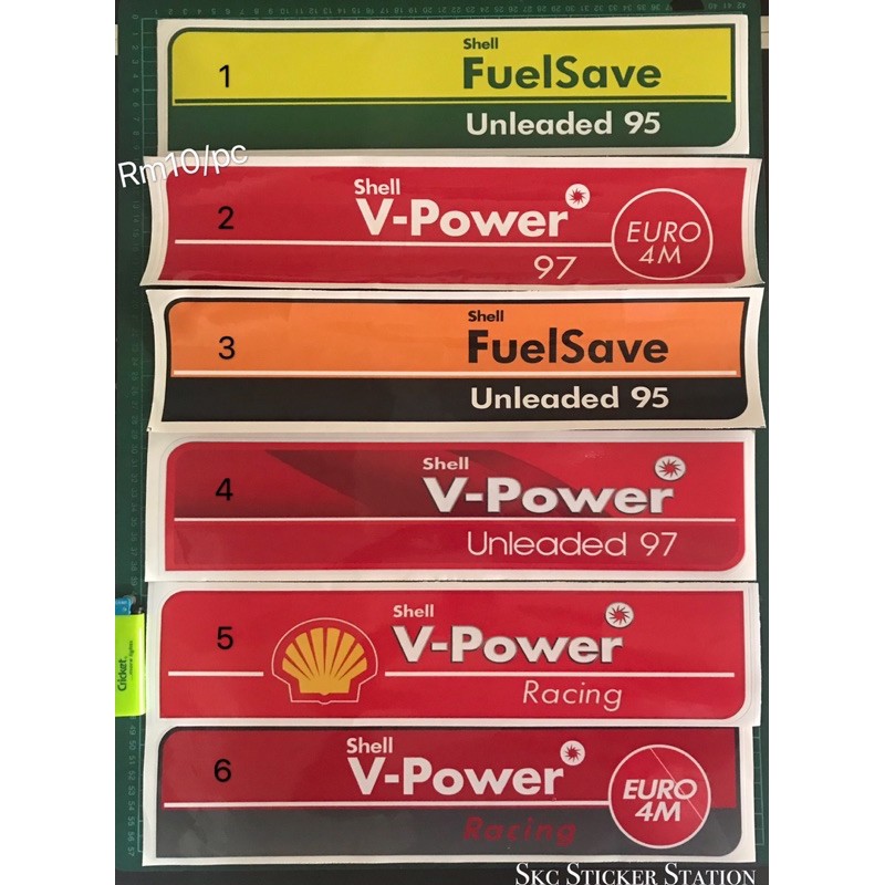 Shell 95/97/V Power Racing/ Euro 4M Sticker Printing & Laminate (Original Size Fittings) #shell #ex5 #ex5dream