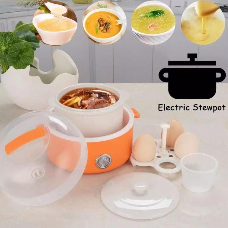 Mini Electric Cooker Soup Stew Pot Automatic 0.7L Ceramic Smart Pot 电炖锅家用陶瓷