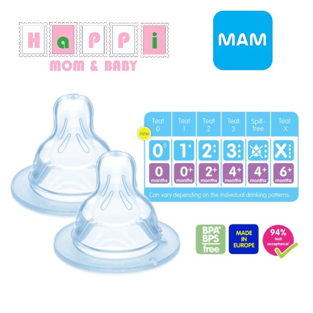 MAM Teat Teats Size 0/1/2/3/SpillFree/X , AntiColic Valves (2pcs) Shopee Malaysia