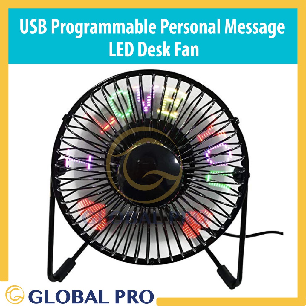 Usb led message fan software download