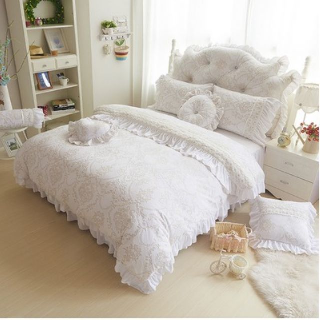 Velvet Wedding Bedsheet Set Cadar Pengantin Ropol Cantik