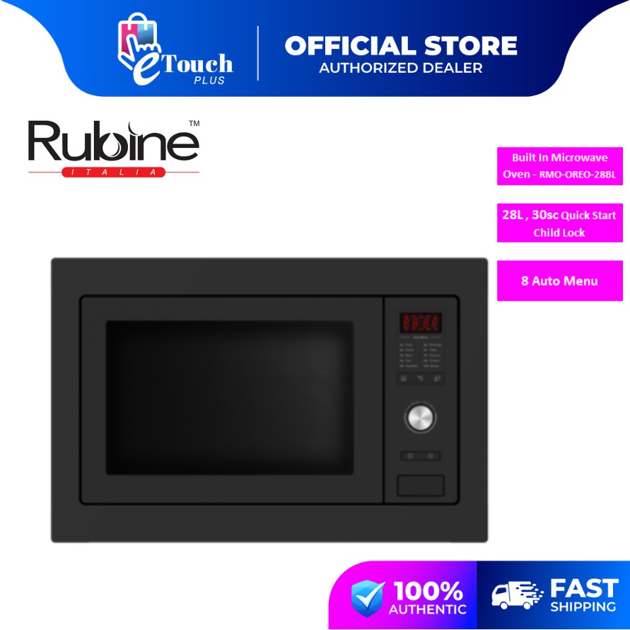 Rubine (28L) Built In Microwave Oven RMO-OREO-28BL / Midea Built In Microwave Oven (25L) MBM-VE8925