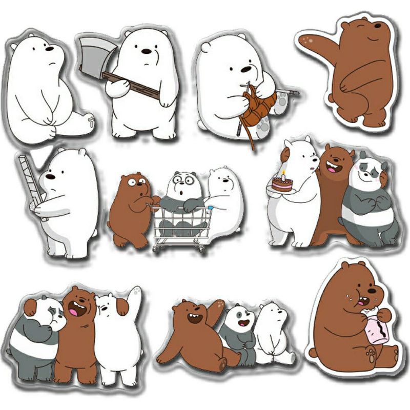 we-bare-bears-digital-layered-svg-silhouette-artwork-instant