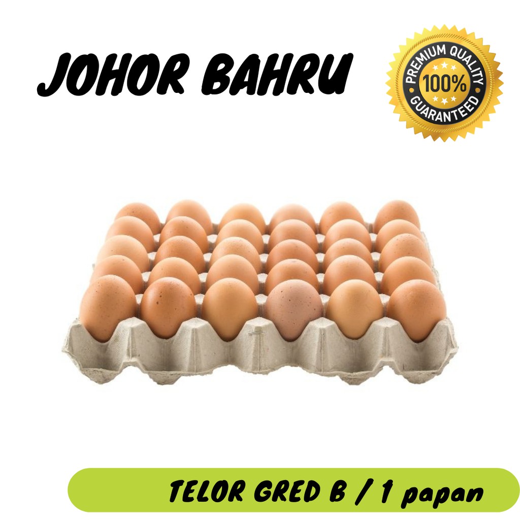 GRADE B EGGS/ TELUR GRED B 鸡蛋 B (1 PAPAN) | Shopee Malaysia