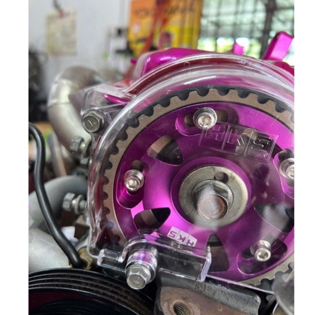 HKS 4G13 4G15 Transparent Timing Belt Cover wira satria iswara saga