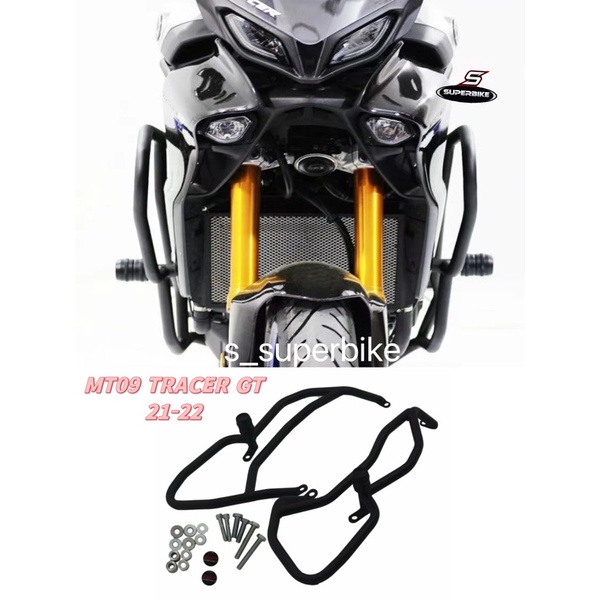 MT09 TRACER ENGINE GUARD CRASH BAR YAMAHA MT-09 TRACER SIDE BODYGUARD BESI PROTECTOR PROTECT ENJIN SLIDER COVER