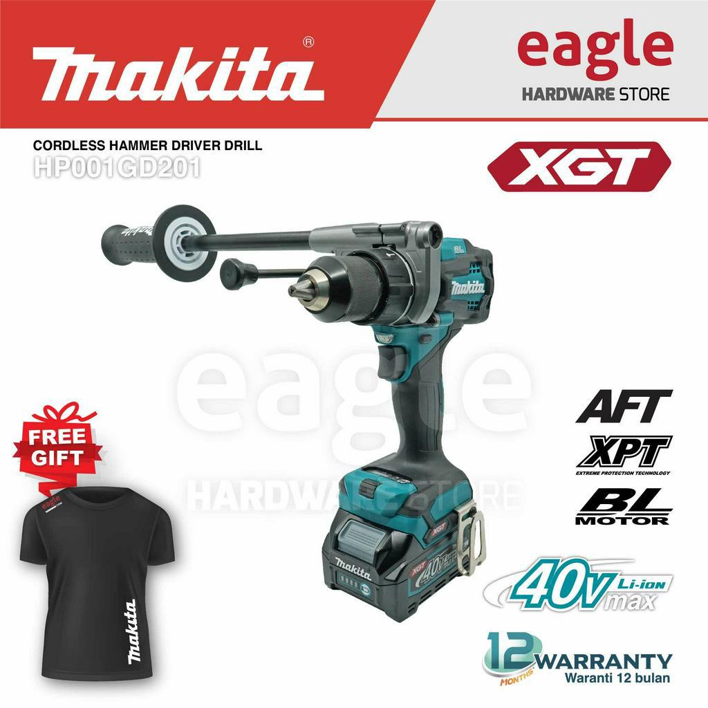 Makita HP001GD201 13mm ( 1/2" ) 40V Brushless Cordless Hammer Driver ...