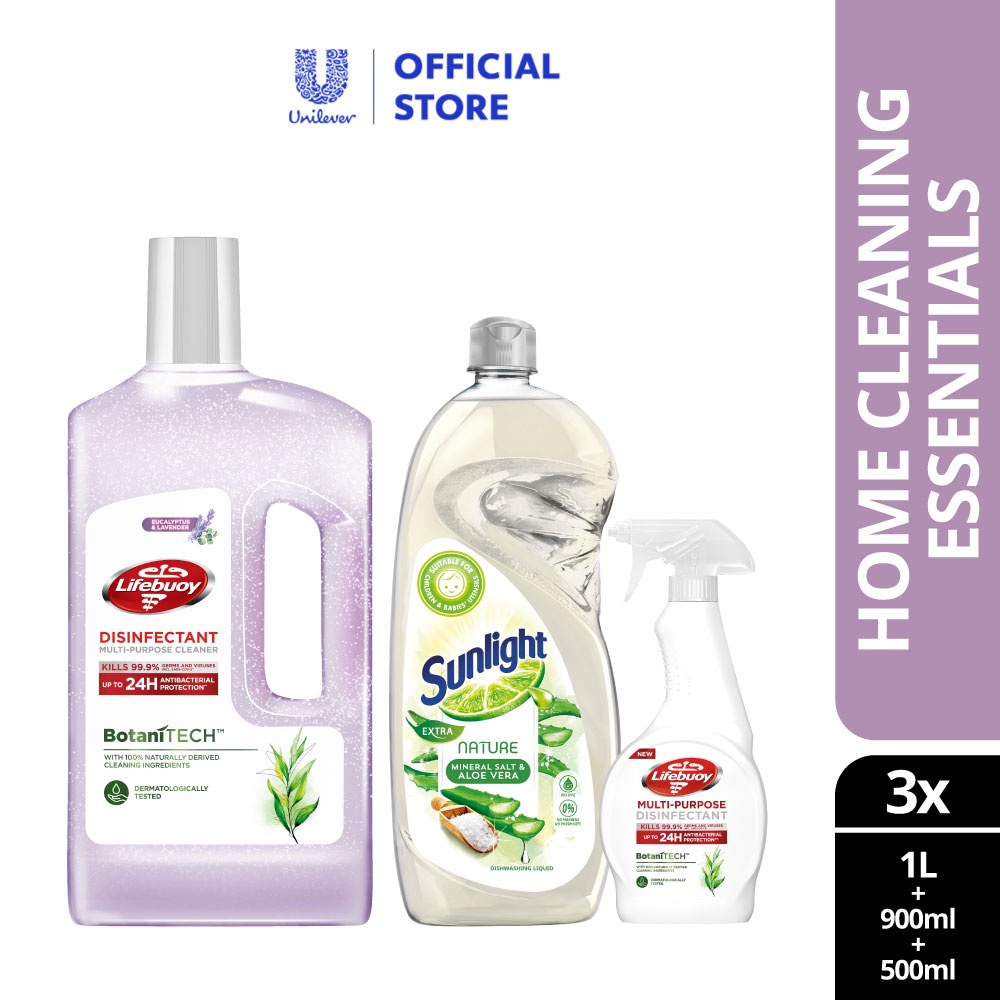 Lifebuoy MultiPurpose Cleaner Lavender & Eucalyptus 1L + Disinfectant