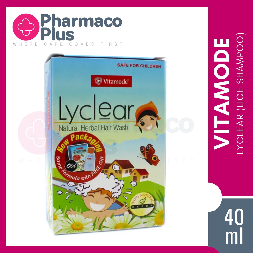 VITAMODE Lyclear Hair Wash With Natural Herbs 40ml Shampoo Kutu 50ml