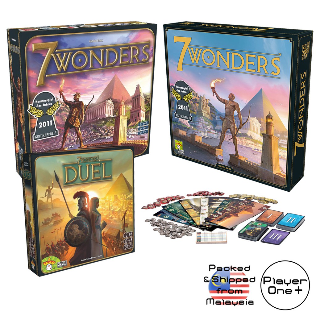 7 Wonders Second Edition Duel Board Game Card Games Fun Family Party Games English Version Shopee Malaysia