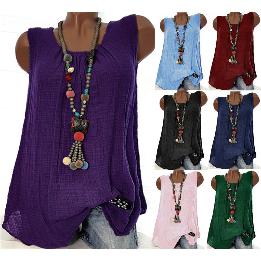 long baggy vest tops