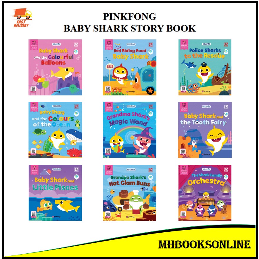 [MH] Pinkfong Baby Shark Story book Series Pelangi (NEW 2021) | Shopee ...