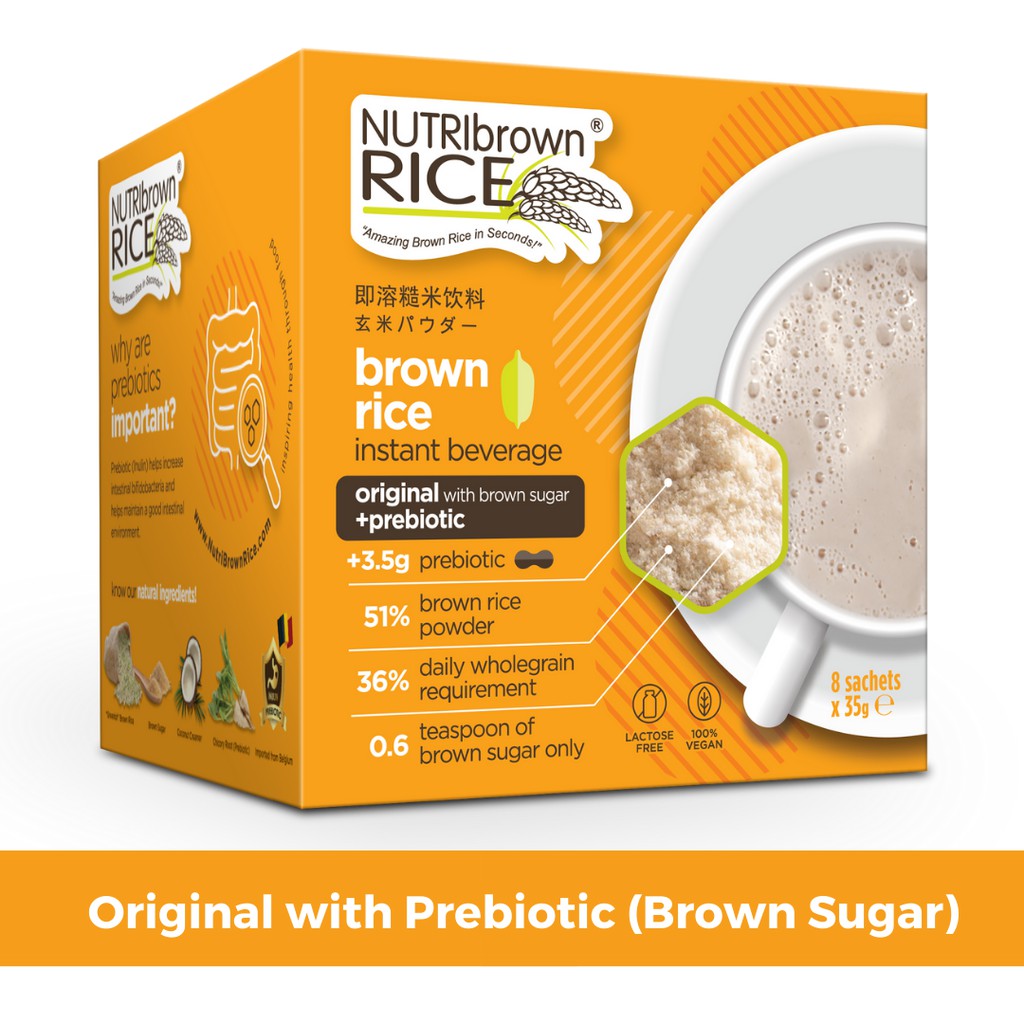 Shop Malaysia Nutribrown Rice Brown Rice Instant Beverage 即溶糙米饮料 Shopee Singapore