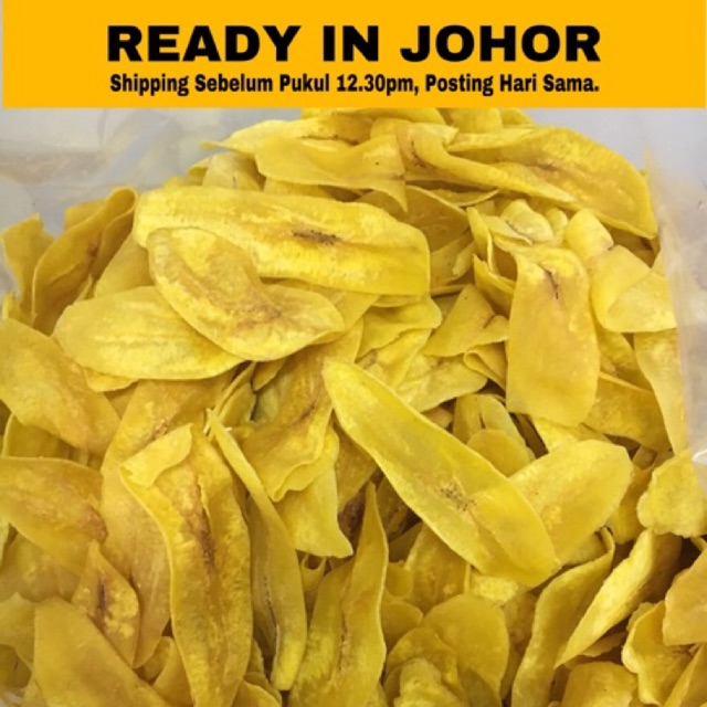 Borong Kerepek Pisang Tanduk Batu Pahat Johor 5kg Shopee Malaysia