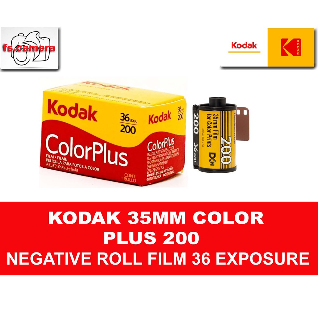 Kodak 35mm Color Plus 200 Negative Film 36 EXPOSURE Shopee Malaysia