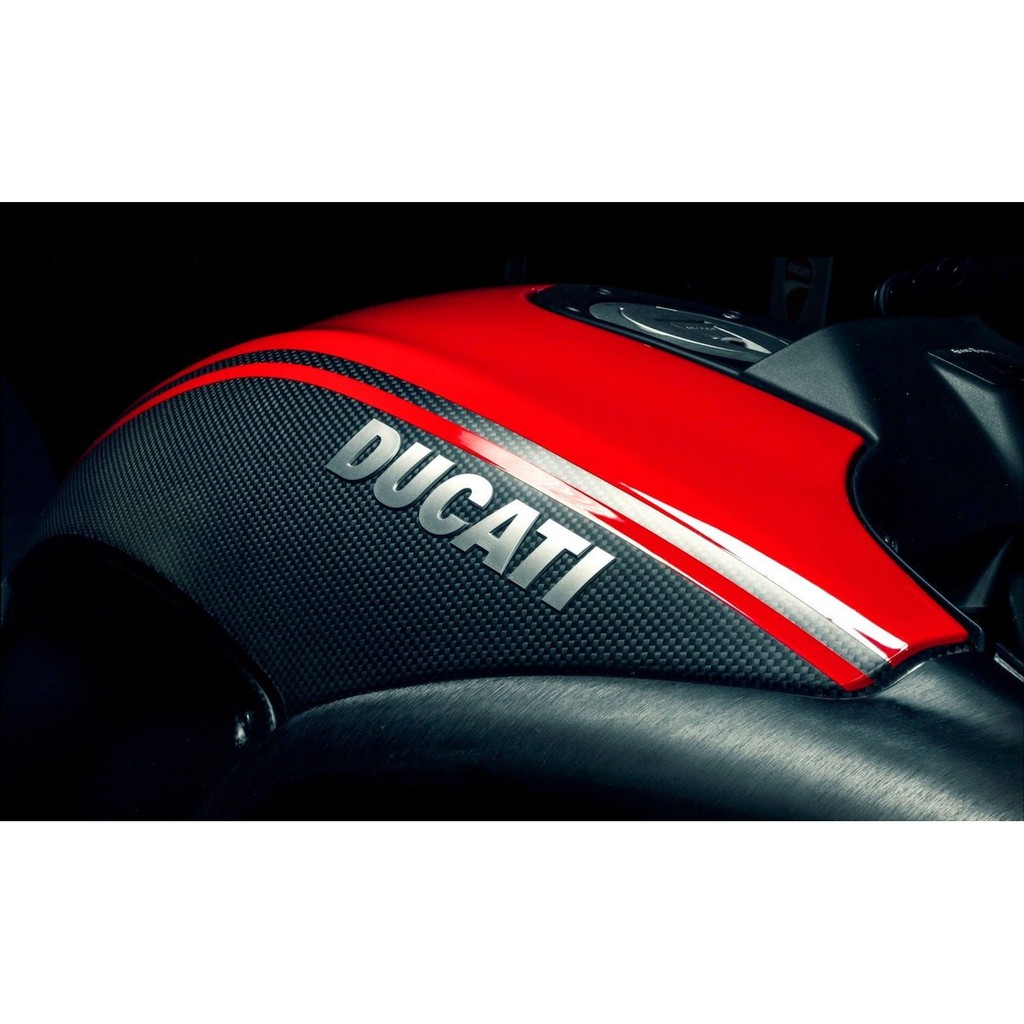 2pcs x Ducati Logo Motorcycle Cycles Body Tank Emblem Badge Sticker