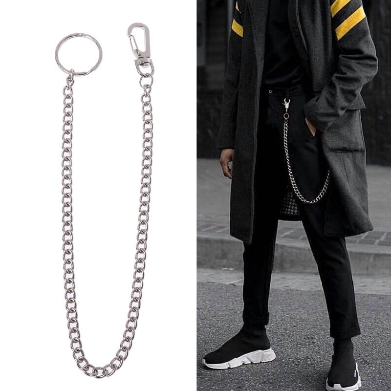 Accessory Trendy ARINHip Hop Pants Chain Secure Travel Wallet Heavy Duty Jeans Link Coil - Image 2